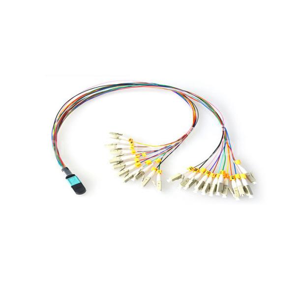 24 Core OM3 Multimode MPO Patch Cord with LSZH Sheath for High-Density Data Centers