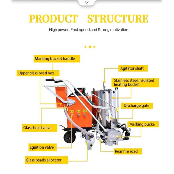 Easy-operated Road Marking Machine Line Compare Painting Thermoplastic Road Paint Machine