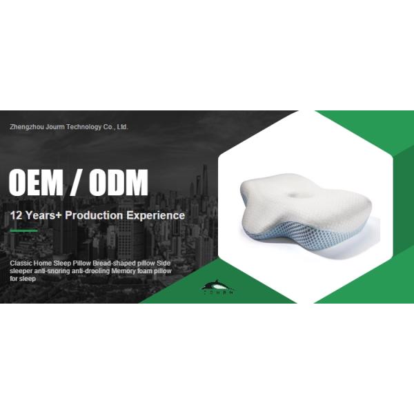 100% Polyester Memory Foam Pillow for Side Sleepers Anti-Snoring Anti-Drooling Design