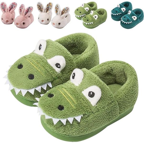 Animal Shape Kids Indoor Slippers , Childrens Warm Slippers Custom Colors And Sizes