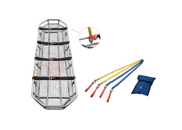 Adjustable Flexible Stainless Steel 350kg Rescue Basket Stretcher