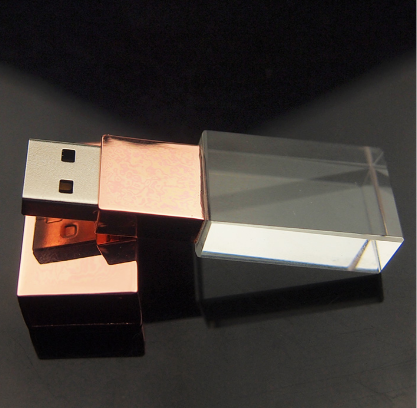 Fast Speed Glass Crystal USB Flash Drive 8 ГБ 16 ГБ 4 ГБ Прозрачный USB флеш диск