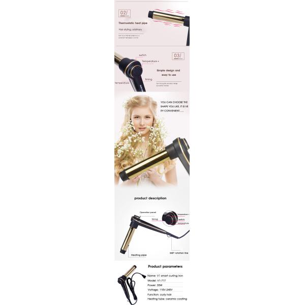 PTC Ceramic Styling Tools Professional intellingent Hair Curling Iron Electric Timer-setting Hair Curler Roller Curling