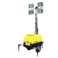 Vehículo de iluminación móvil de 7 metros Generador diesel de 5 kW con luz de halogenuro de oro de 1000W * 4