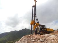 Perforación del pozo 43 diámetro interior de la taladradora de la roca de la máquina KR125A de la pila de la fundación de m bien el esfuerzo de torsión el 125kN.m de la perforadora