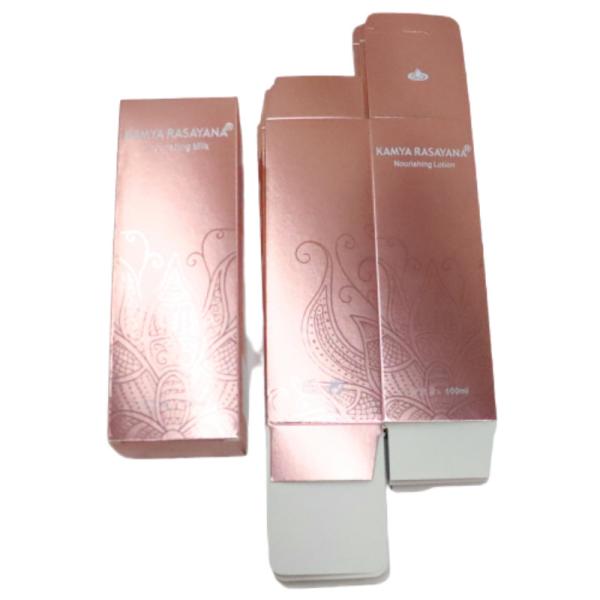 Folding Lotion Packaging Boxes , Cosmetic Packaging Box FSC ISO14001 certificate