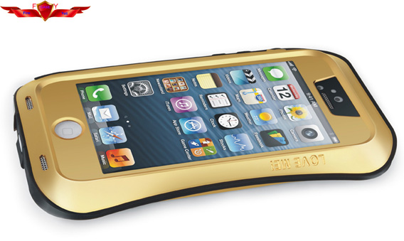 Aluminum Dirtproof/Shockproof/Waterproof With Gorilla Glass Iphone 5 5S Cases