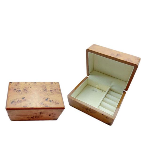 Custom Luxury Lacquer Painting Wooden Jewelry Box FSC Certified