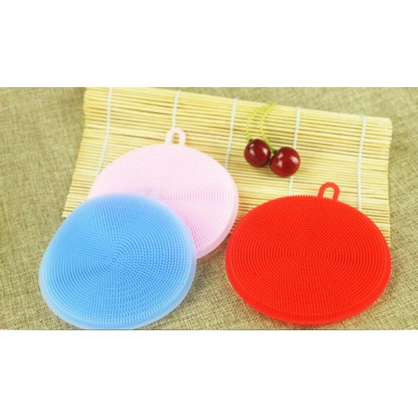 Multi - Function Silicone Cleaning Sponge , Antibacterial Silicone Dish Sponge
