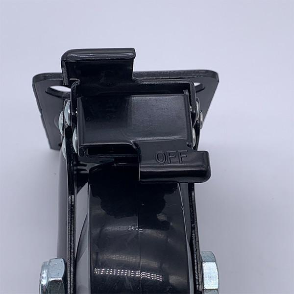 5 Inch TPE Black Tread Lockable Premium Heavy Duty Caster