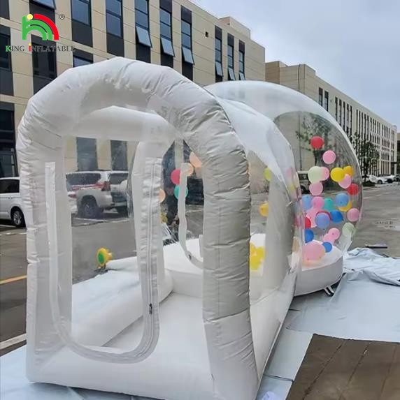 High Quality Commercial Balloon Inflatable Bubble House Tent with Bouncing Bottom for Patty