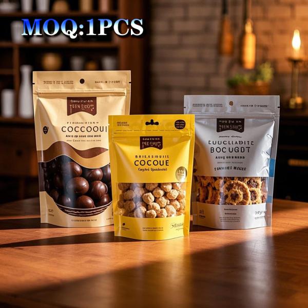 Food-Grade Gusseted Bags With Custom Prints For Moisture Protection