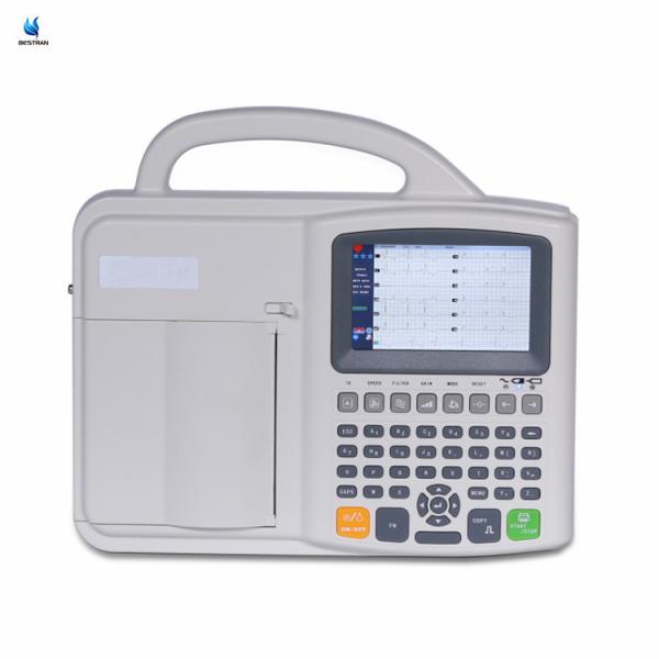 Diagnostique portable 12 plomb ECG machine 3 canaux avec interprétation Pour les cliniques Hôpitaux