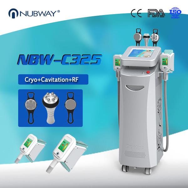 CE/ FDA approve Cryolipolysis   cavitation, RF multifunctional  anti-cellulite fat reduction slimming machine with