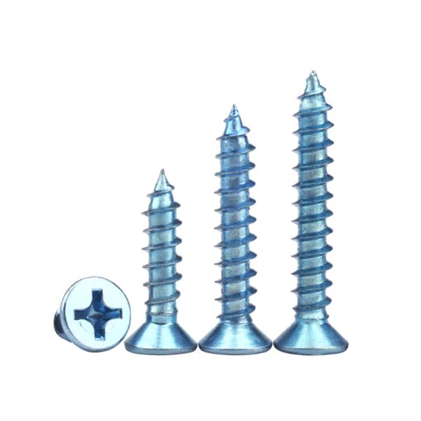 Metric Phillips Flat Head Timber Wood Strength Galvanized Self Tapping Screws ISO Standard