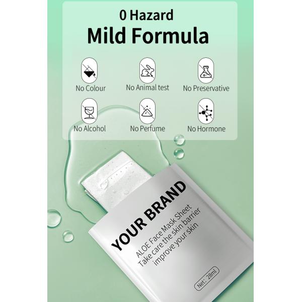 Hydrating Sheet Facial Mask Sheet Moisturizing Aloe Vera Fruit Face Mask For All Skin Types Cruelty-Free
