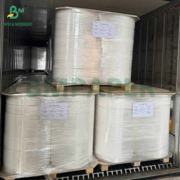 Food Grade 25g White Striped Straw Packaging Paper 24mm / 32mm Wood Pulp Food Grade 25g White Striped Straw Packaging Paper 24mm / 32mm Wood Pulp