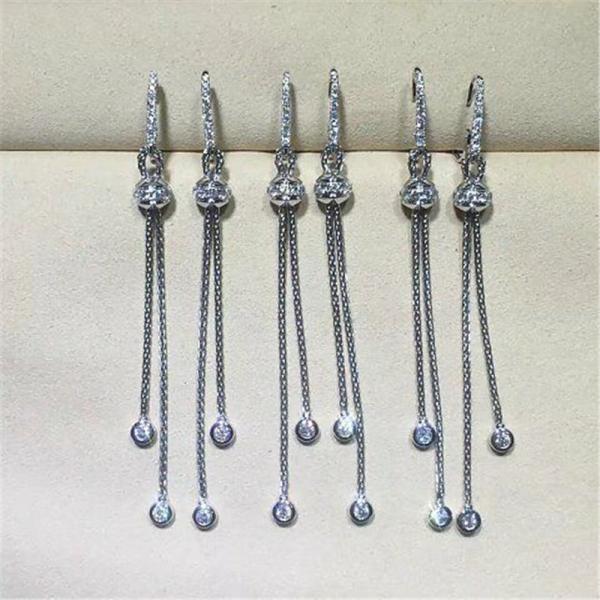 Luxury jewe factory earrings gold diamond  18k gold  white gold yellow gold rose gold diamond earrings