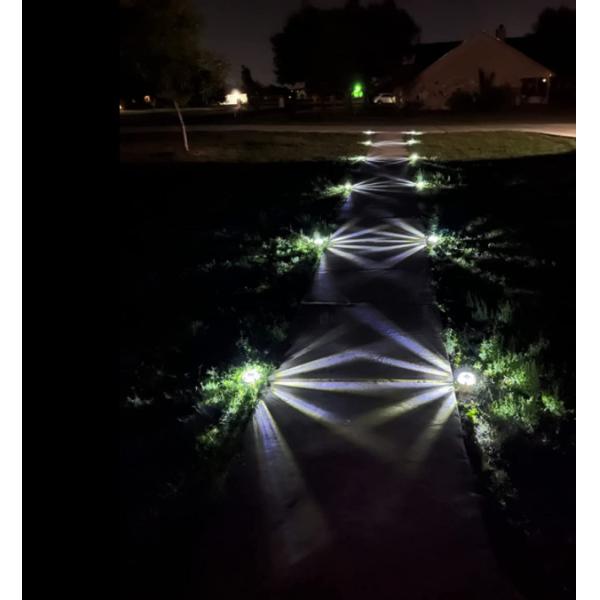 Wall Mounted Solar Powered Deck Light with Space-saving Installation