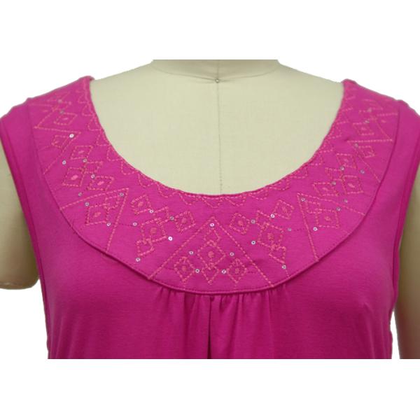 Red Casual Womens Dressy Tank Tops , Ladies Camisole Vests With Sequines