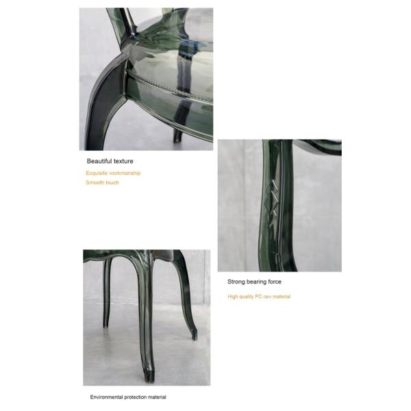 Modern Wedding Acrylic Chairs Soft Seat 40*42*92cm For Hotel Banquet Hall