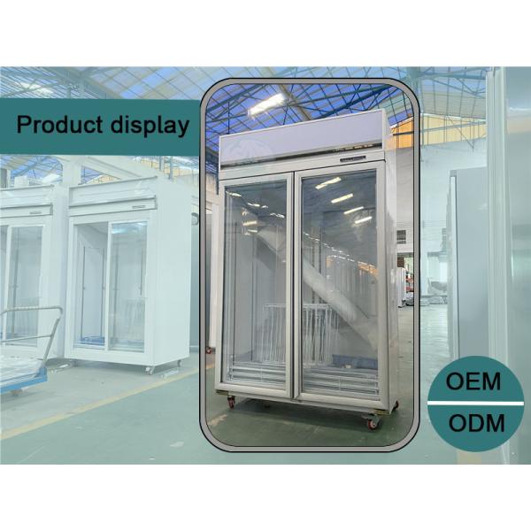 Commercial Upright Glass Door -22C Freezer For Meat Seafood