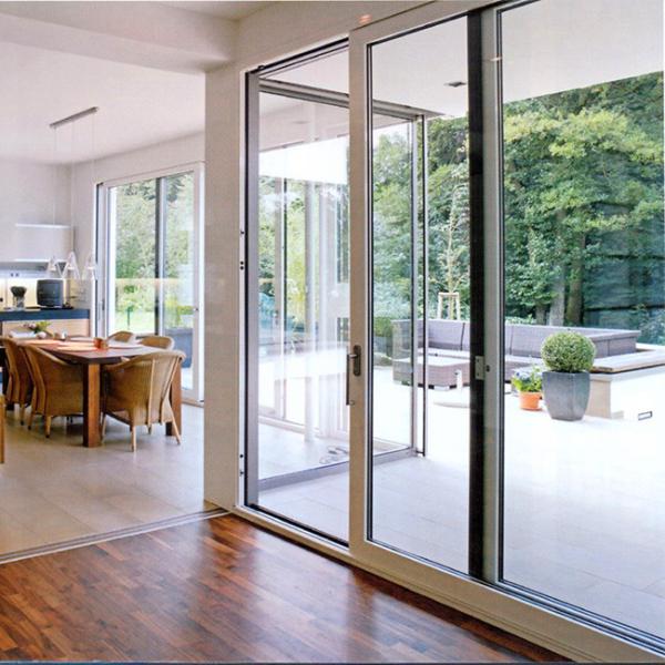 Sliding Glass Commercial Aluminium Doors Powder Coated With Undisturbed Views