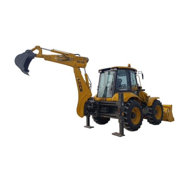 SDLG Lingong B877f Backhoe Wheel Loader With 1m³ Loading Bucket 0.18m³ Digging Bucket