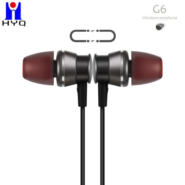 Metal Housing TPE Magnetic Neckband Earphones 9h 190mAH Battery