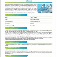 Catalase solúvel em água para um desempenho óptimo na faixa de pH 5,5-11.5