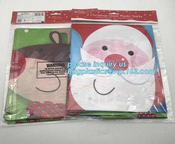 LDPE Plastic Christmas House Giant Poly Sack For Gift Bike Bag Cheap Price Christmas Decoration Santa Bag bagplastics ba