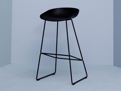 Dining Room Furniture High Bar Stools , Solid Wood Black Hay About A Stool