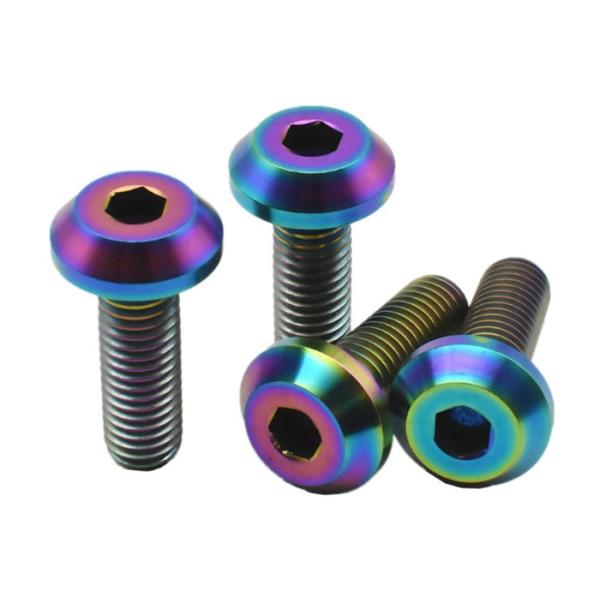 Titanium Disc Brake M6 M8 Bolts Hex Button Head Screw Motorcycle Accessories