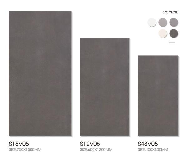 AAA Grade Indoor Porcelain Tiles 400x800mm Clay Antibacterial