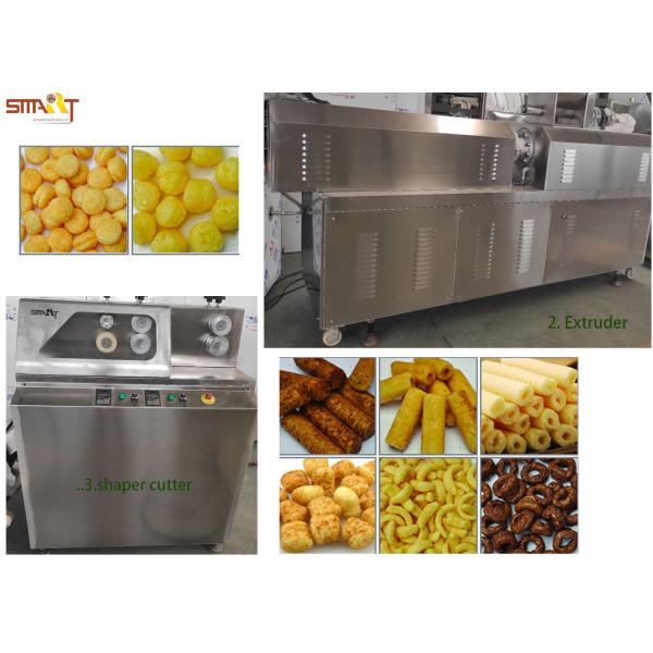 Stainless Steel  Core Filling Snack Food Production Line 100kg/H