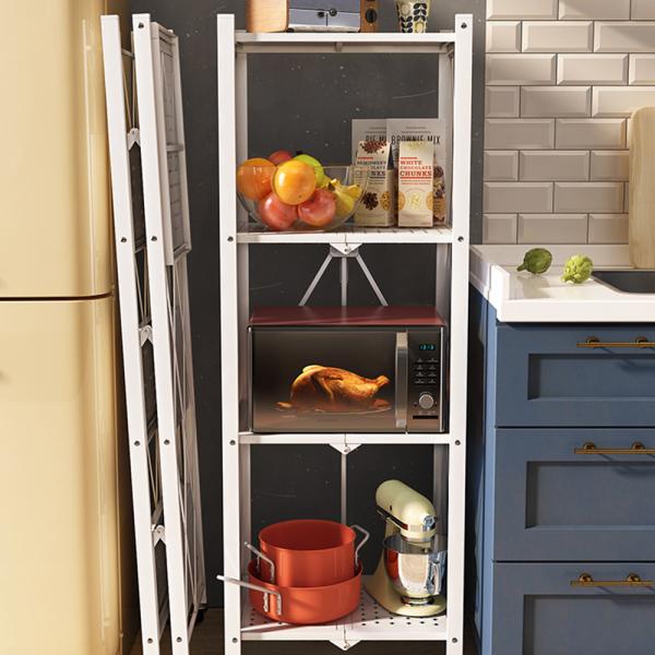 Foldable 6.3kg 86cm High Warehouse Storage Shelf