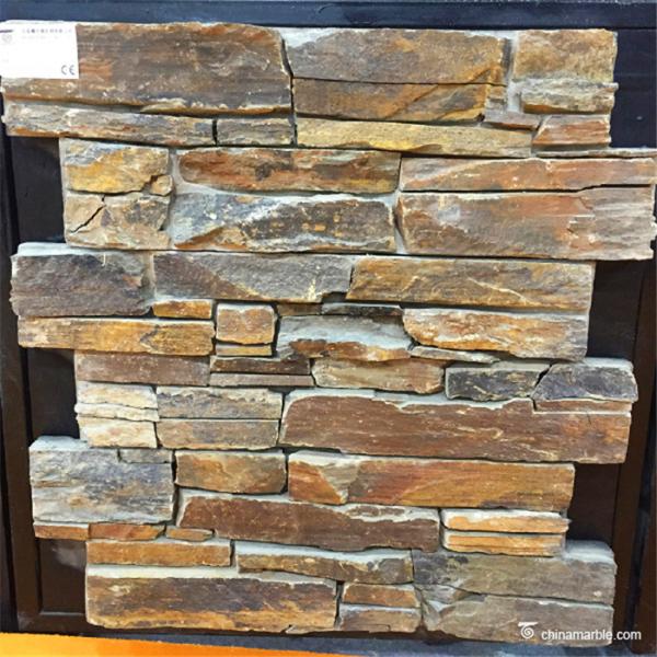 Heat Resistance Cultured Stone Panels With Cement or Concrete Backed