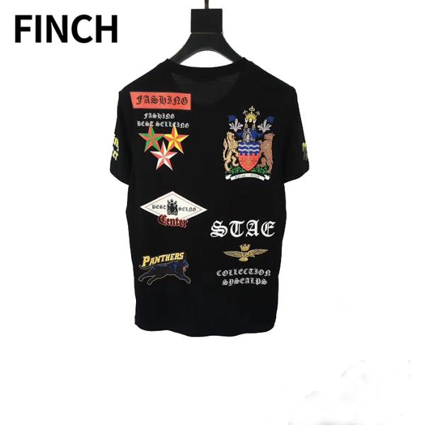 Best quality custom print men's fashion t shirt printing boys black t-shirt hip hop for men