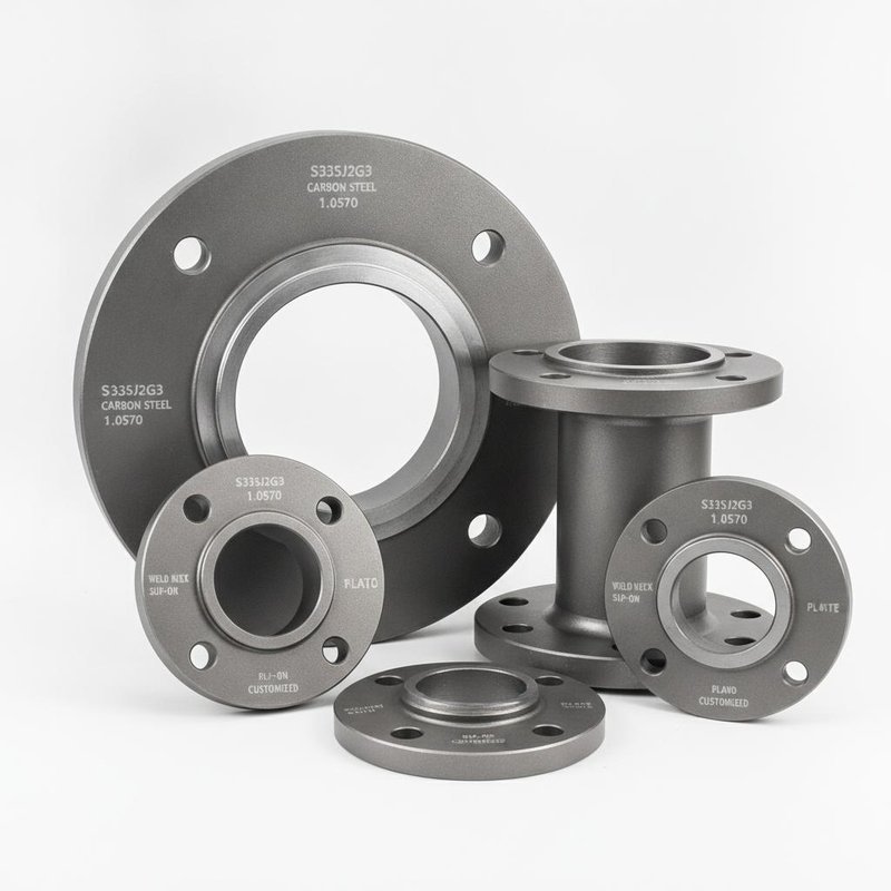 S335J2G3 1.0570 Carbon Steel Blind Pipe Flanges Weld Neck and Slip-On Flange