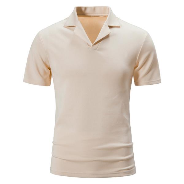 95% Polyester 5% Spandex OEM T Shirts Mens Lapel Fitness POLO Shirts