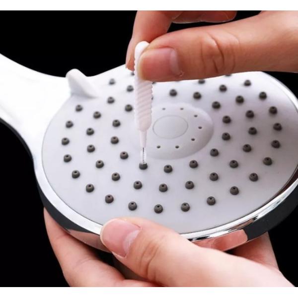 Щетка пластиковой ручки телефона отверстия выхода душа посуды мини очищая