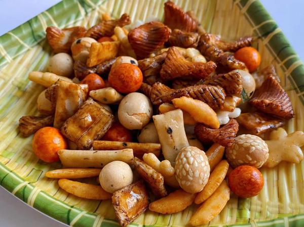 japonesas saludable de arroz dos galletas de cereales do petisco