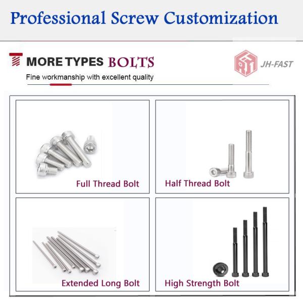 Метрическая углеродистая сталь полуцепочка наполнитель шестеренковой розетки головка крышка винт 100 мм 200 мм на заказ