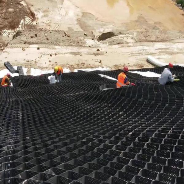 HDPE Pea Gravel Stabilizer Grid Geocells de Geoweb do favo de mel para o controle da erosão