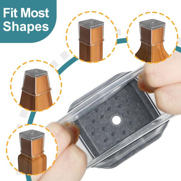 Силиконовые стулья защитные покрытия для ног Силиконовые мебели из фильта Покрытия для ног Покрытия для полов из твердого дерева Подходит: 1,3 