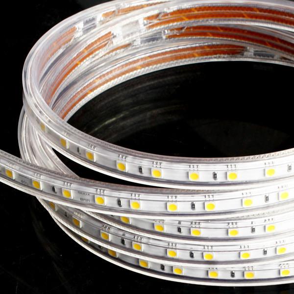 SMD 5050 60LED/M 220V 14.4W/M White LED strip light