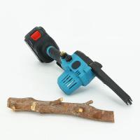 Portable rechargeable chaud 6 pouces 21V batterie mini tronçonneuse sans fil pour le jardin maison travail du bois