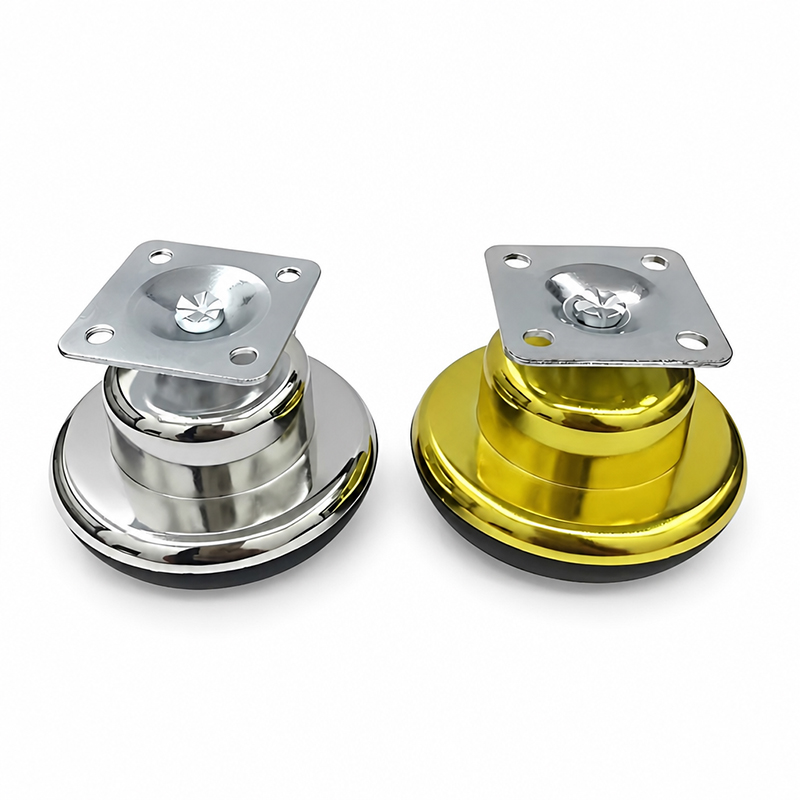 3-in-1 Adjustable Heavy Duty Metal & Plastic Furniture Casters with Easy Installation for Sofa Bed Mattress Legs