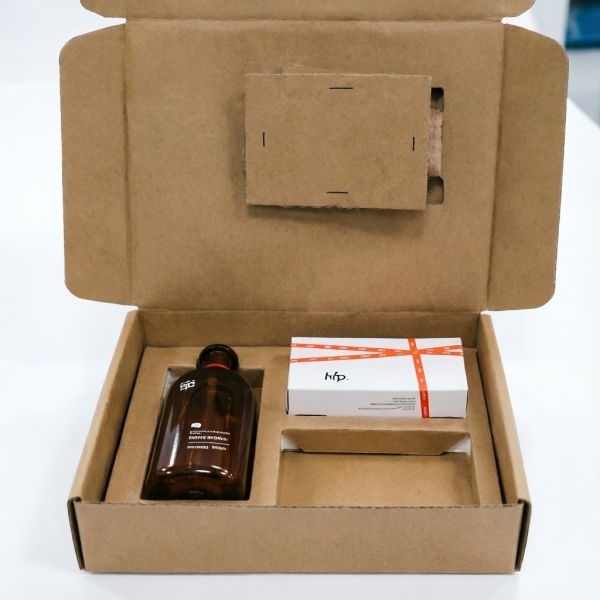 Custom Fit Honeycomb Box Cosmetic  Custom Corrugated Boxes Brown