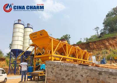 planta concreta baching de tratamento por lotes concreta do concreto dos produtos do fabricante de planta da mistura pronta da planta do funil da planta de hzs75 75 m3 h